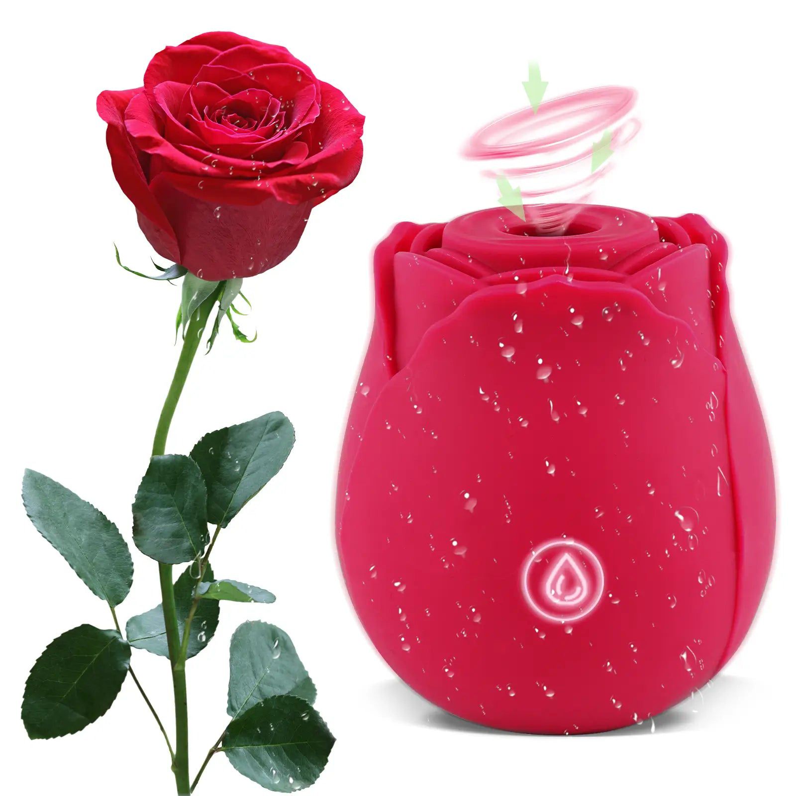 the rose womens toy NEW) Rose Clitoral G-Spot Rose Toy Wand Vibrator, Adult Toy, Female Toys